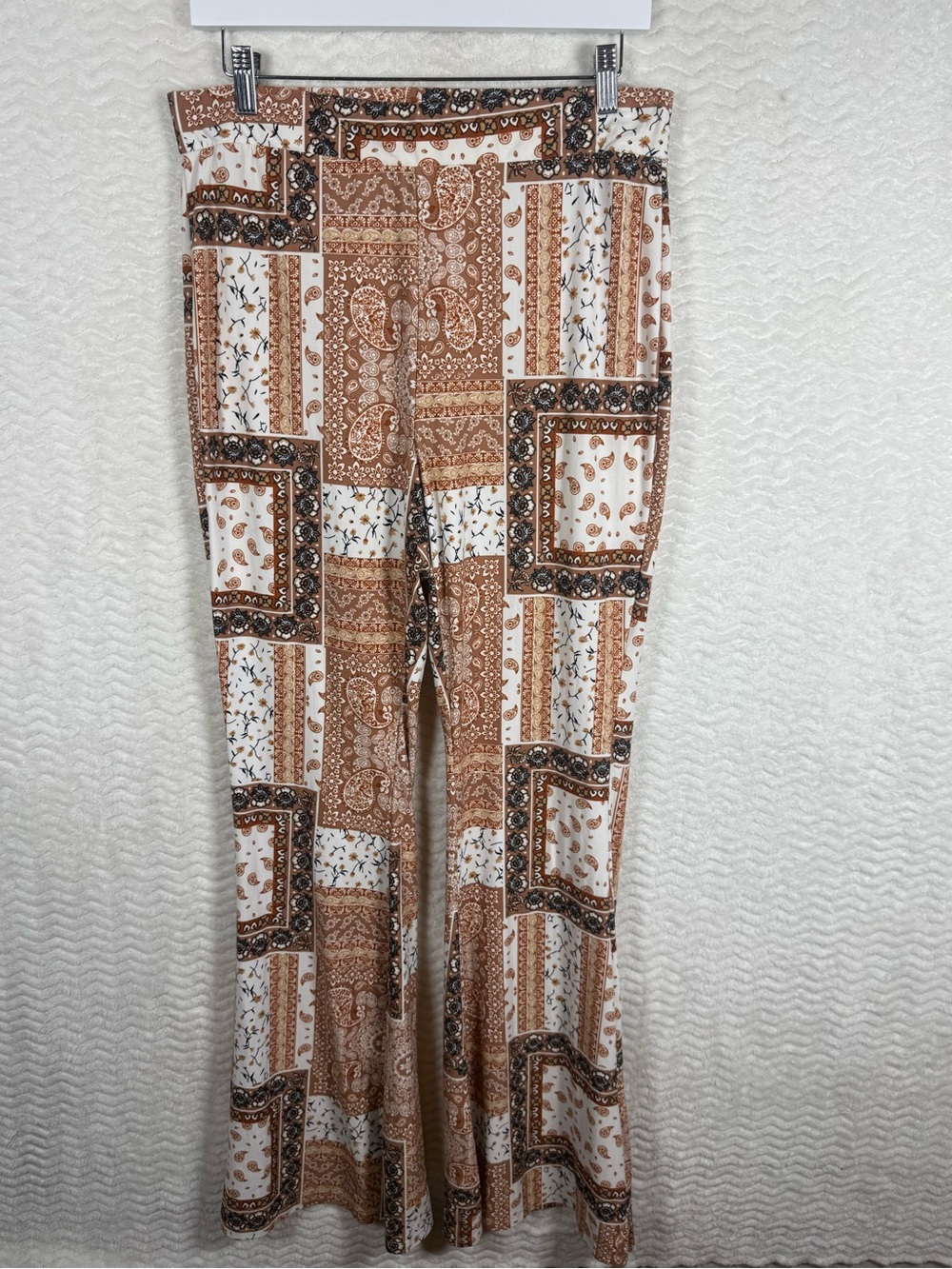 Orange Kiss 1X Rust Paisley Print Top